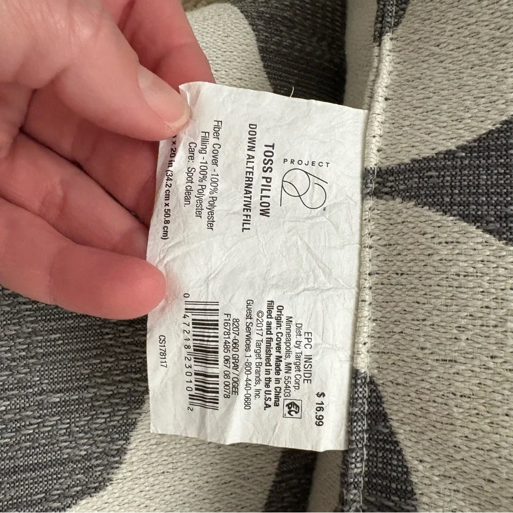 Project 62 Target Gray and White Lumbar Decorative Pillows